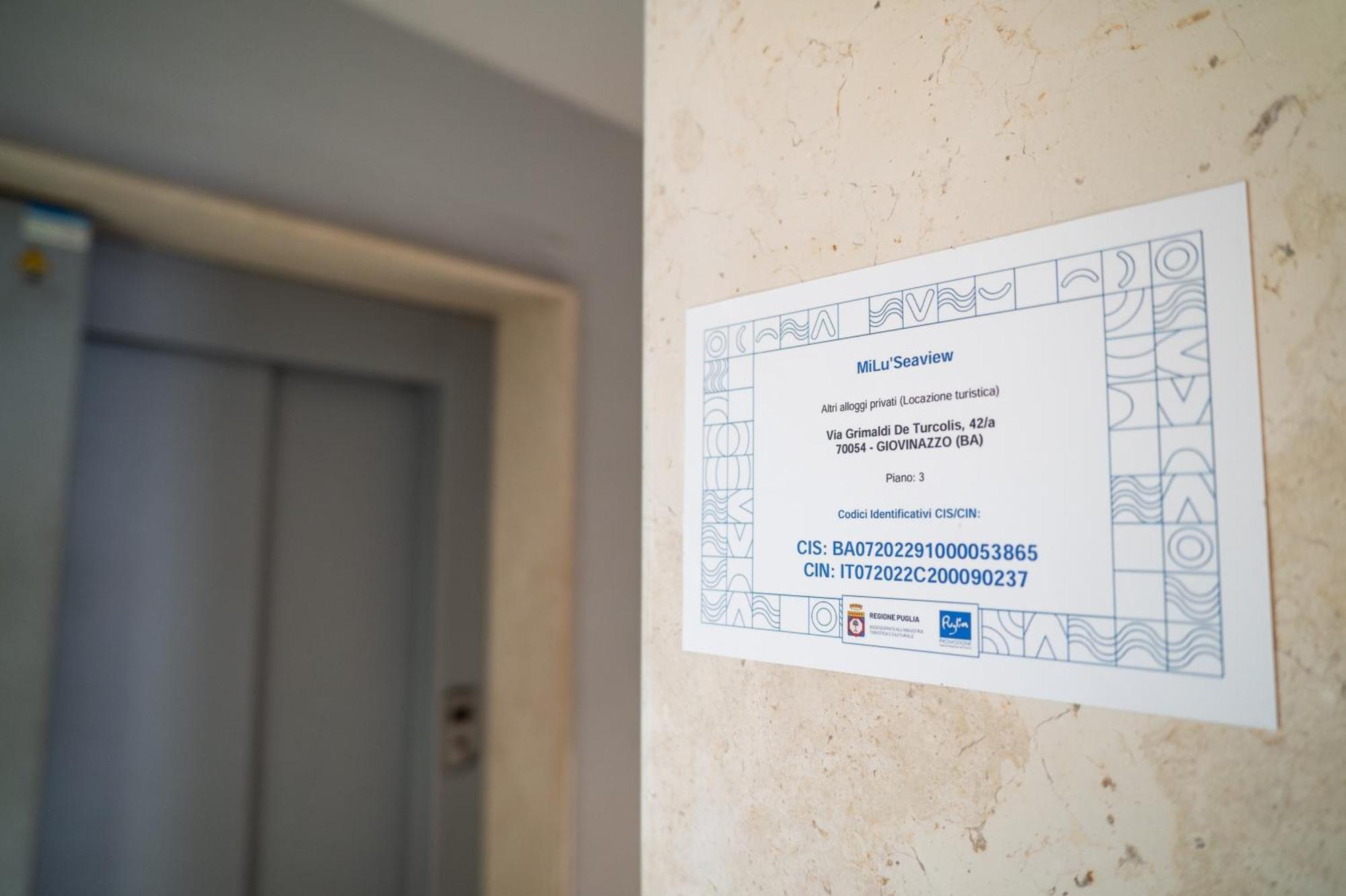 Apartmán Milu'Seaview Ampia Casa Vista Mare Giovinazzo Exteriér fotografie